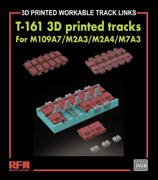 1/35 T-161 3D Printed Moving Tracks For M109A7/M2A3/M2A4/M7A3