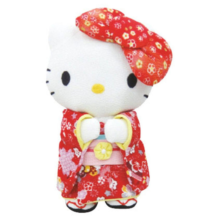 Other Big Ribbon Hello Kitty Kimono Plush M Red 