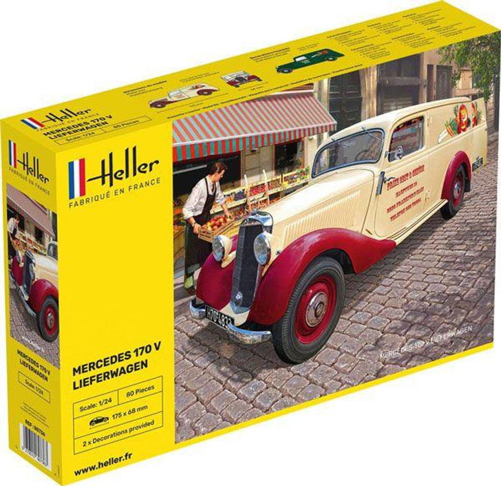  Heller 1/24 Mercedes 170V Lieferwagen Plastic Model 