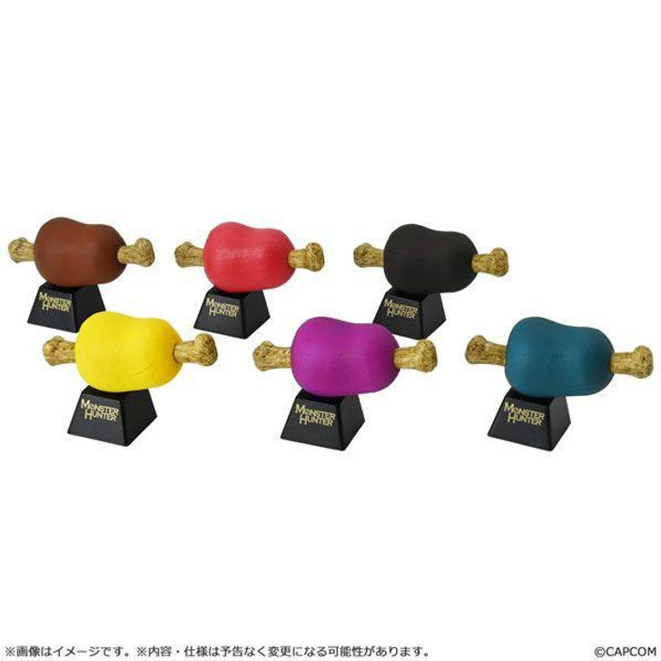  Capcom Monster Hunter Desktop Figure Keycaps -Meat Collection-  6Pcs Box 