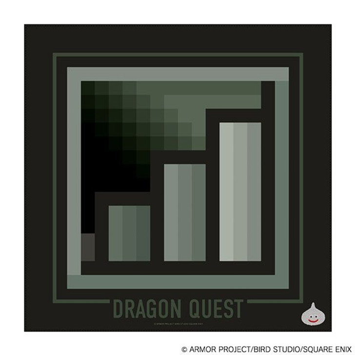 Square Enix MIKEISAI - Dragon Quest Dot Field Handkerchief 'A metal slime appeared on the stairs!'