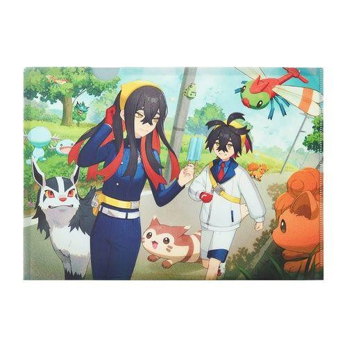 Pokemon Center Original A4 Clear File Pokemon Trainers - Kitakami No Sato -