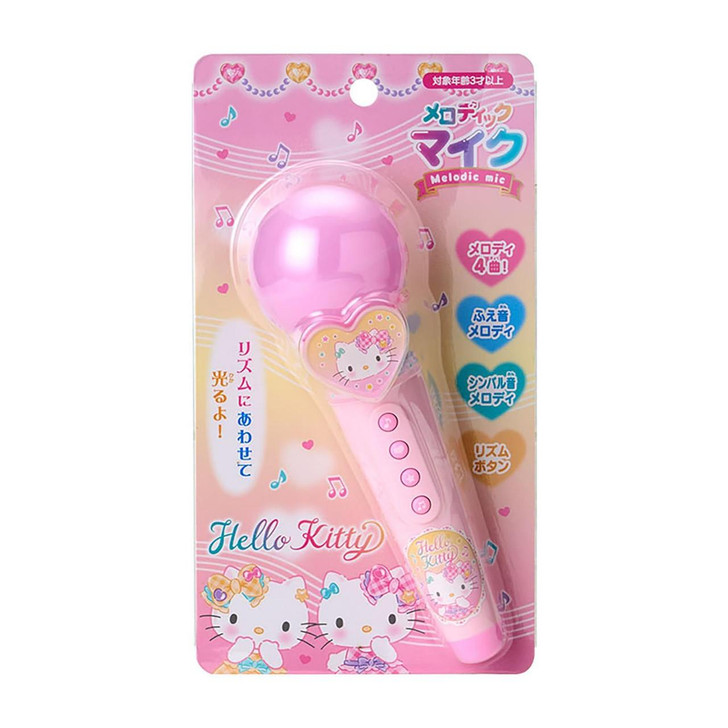 Sanrio Hello Kitty Melodic Microphone Toy for Children Pink