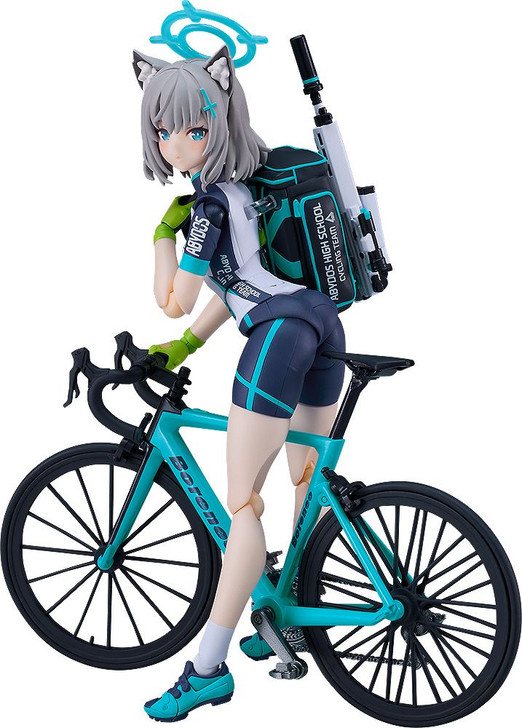 歩夢 figma Shiroko Sunaookami (Cycling) Figure DX Edition (Blue