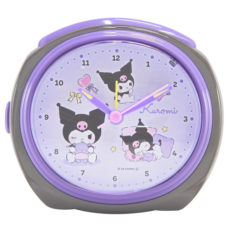  T's Factory Sanrio Consecutive Seconds Hand Bell Alarm Clock Kuromi 