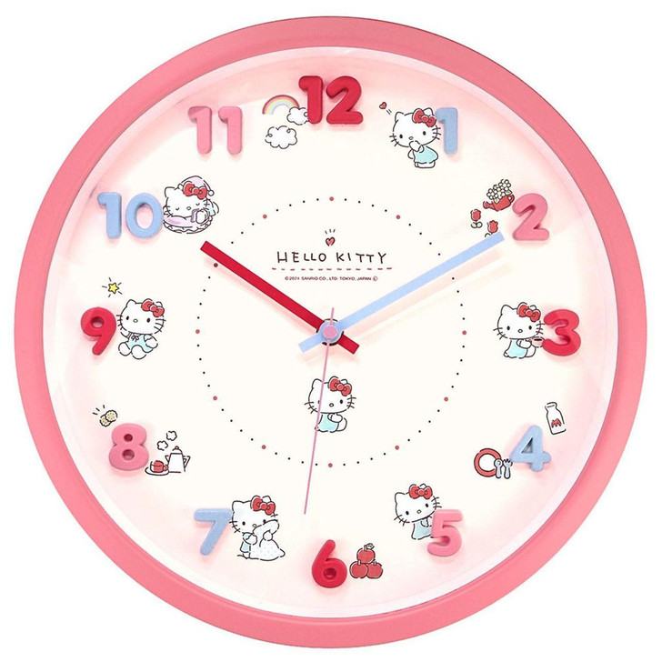 T's Factory Sanrio Icon Wall Clock Hello Kitty