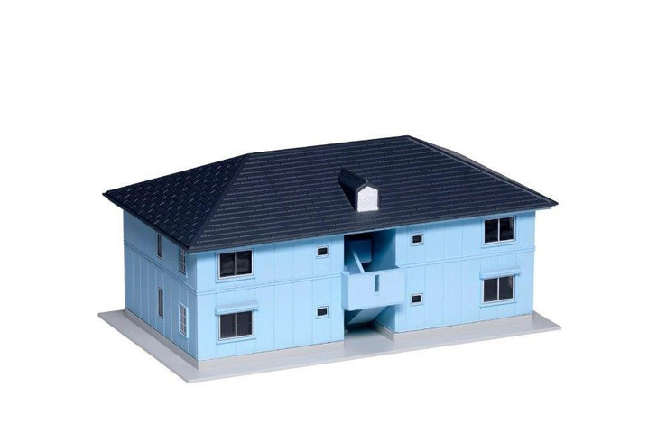 Kato 23-402A DioTown Two-Story Apartment (Blue) (N scale)
