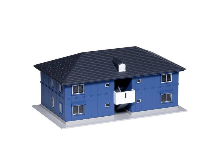 Kato 23-402D DioTown Two-Story Apartment (Navy) (N scale)