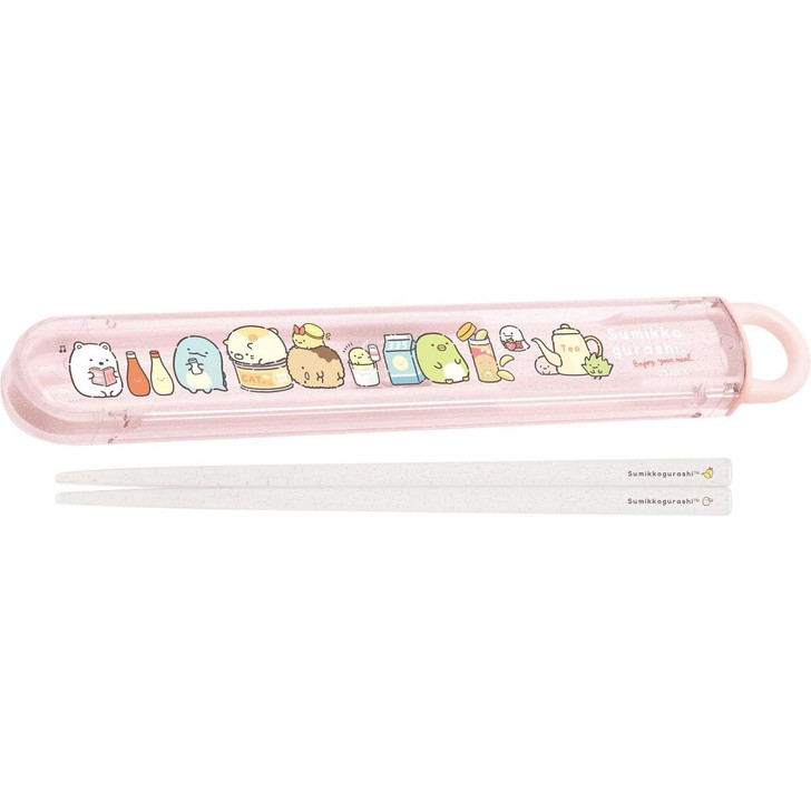  San-x Sumikko Gurashi LU/M Chopsticks & Chopstick Case KA27901 