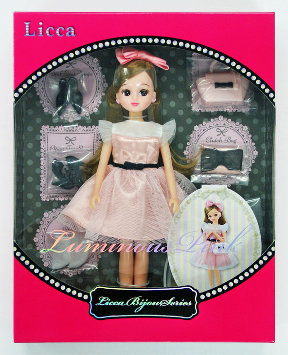 Takara Tomy Licca Doll Bijou Series Luminous Pink (861041) - Plaza