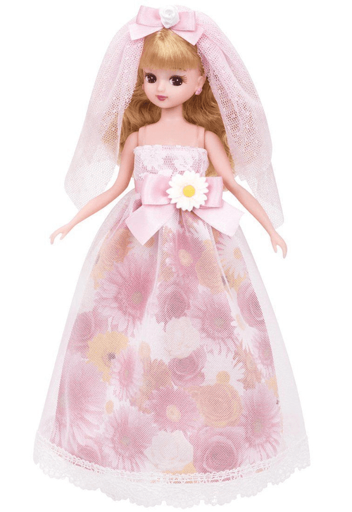 Takara Tomy Licca Doll Flower Wedding Dress Set  doll not included  (842033)