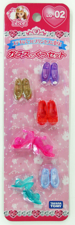 Takara Tomy Licca Doll Glass Slippers Set  doll not included  (486893) (4904810486893)