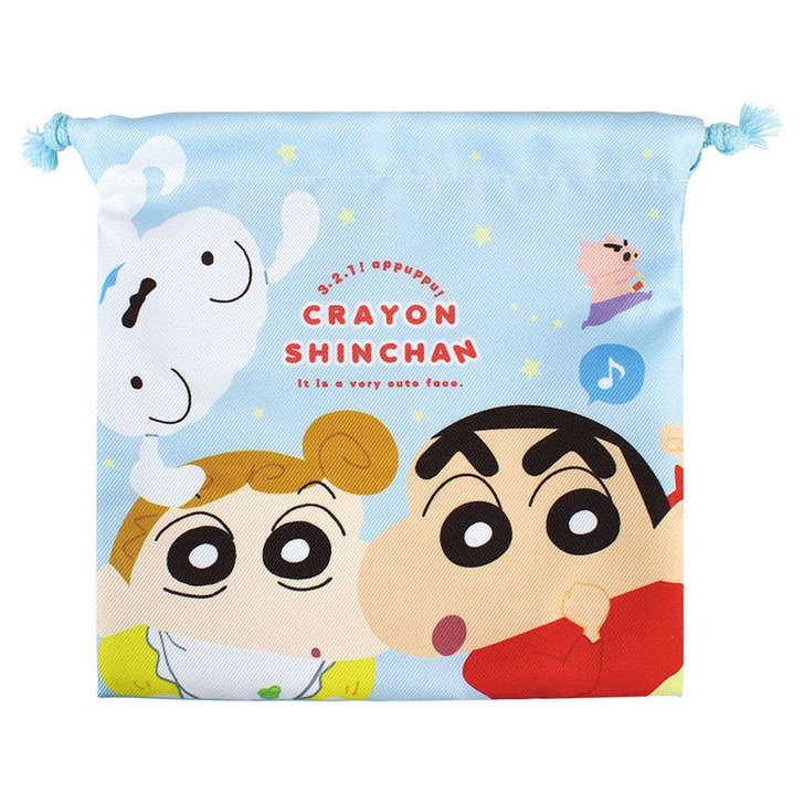  T's Factory Crayon Shin-chan Flat Drawstring Pouch Ahpupu! 