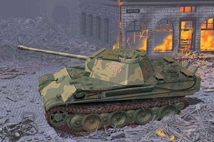  DRAGON 1/35 WW.II German Army Panther Tank Ausf.G w/Additional Turret Roof Armor Deluxe Set Plastic Model 