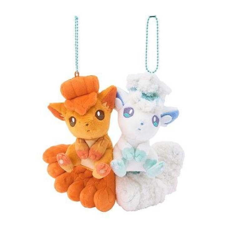 Pokemon Center Original Pair Mascot Set That Sticks Together With Magnets  Similar Items Vulpix & Alola Vulpix
