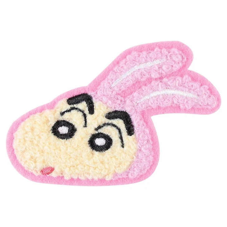  T's Factory Shinchan Fluffy Embroidery Sticker Transformation Shinchan / Rabbit 