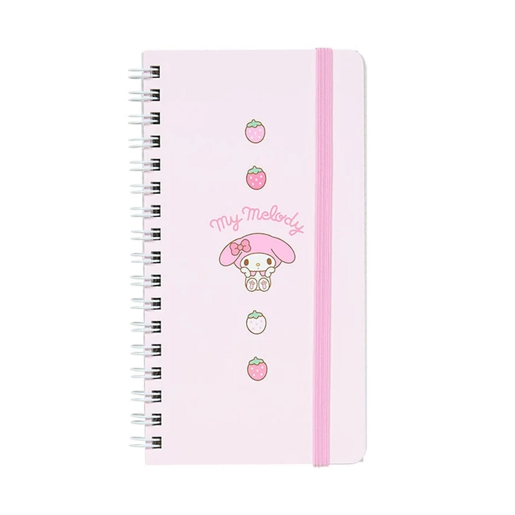  Sanrio My Melody Slim Ring Notebook with Elastic Band 430773 