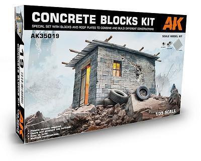 Other Platz 1/35 Concrete Blocks Kit Plastic Model 