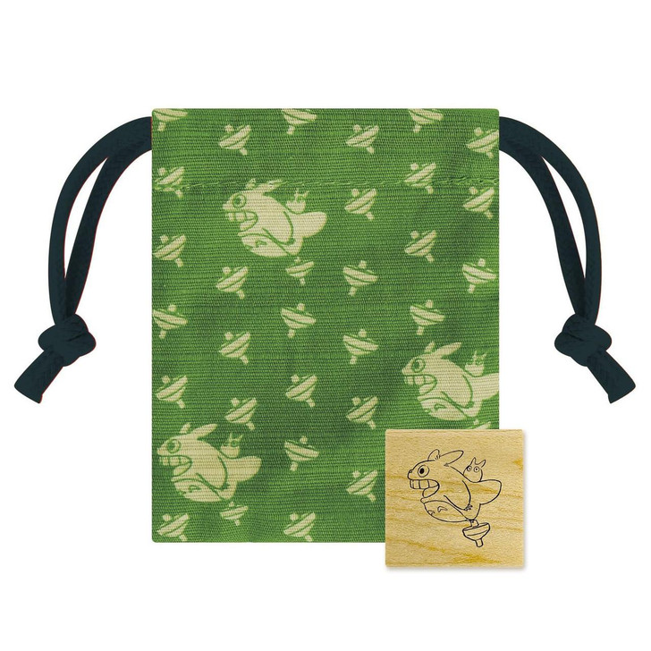 Beverly Drawstring pouch stamp Totoro and Koma (My Neighbor Totoro) 