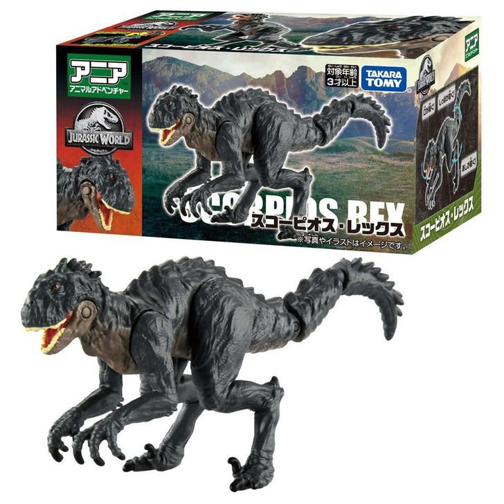  Takara Tomy Ania Jurassic World - Scorpios Rex Dinosaur Toy 