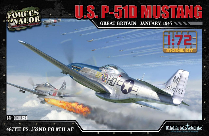  Platz 1/72 US Army P-51D Mustang Plastic Model 