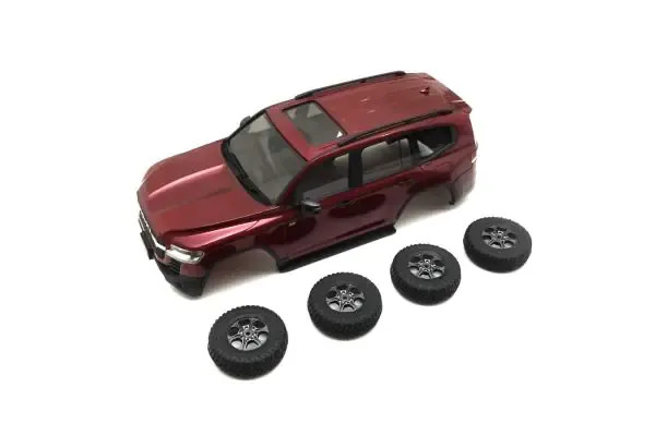 Kyosho MXBT13MR MX-01 Toyota LAND CRUISER 300 GR SPORT Dark Red Mica Metallic