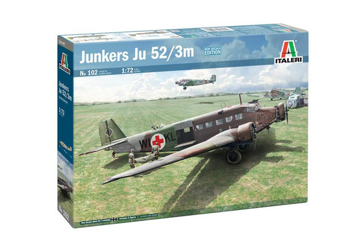  Platz 1/72 WW.II German Junker Ju-52/3m Transport Aircraft Plastic Model 