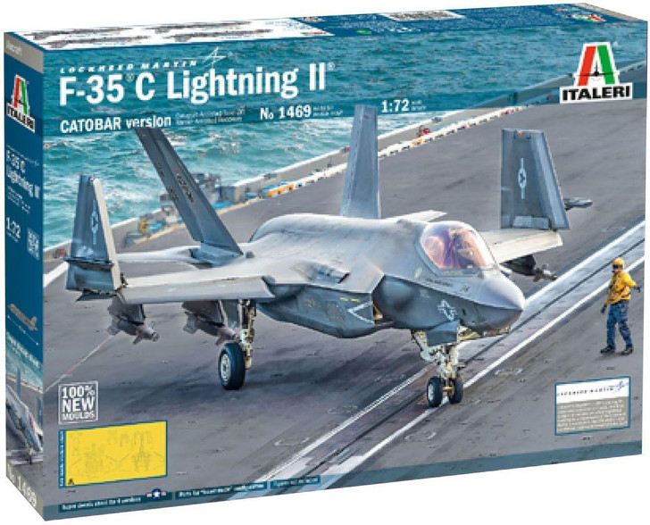 Platz 1/72 US Navy F-35C Lightning II - CATOBAR Version Fighter Aircraft Plastic Model 