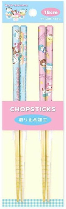 T's Factory Sanrio Pair Bamboo Chopsticks (18 Cm) Sweets / Mix