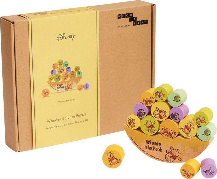  Yanoman 607-05 Jigsaw Puzzle Woodisplay Balance Puzzle Winnie the Pooh (12 Pcs.) 