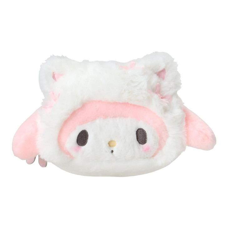  Sanrio My Melody Face-Shaped Pouch (White Cat Ballerina) 415260 