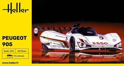  Heller 1/43 Peugeot 905 Plastic Model 