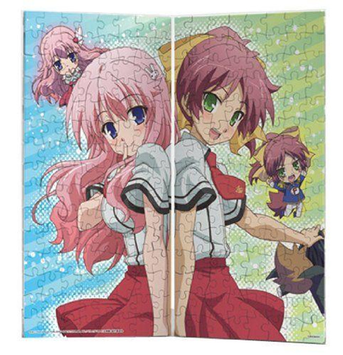  Yanoman No.2300-17 Jigsaw Puzzle 120 pieces × 2 sheets Art Stand Puzzle Mizuki & Minami (Baka and Test Summon the Beasts) (120 Pieces) 