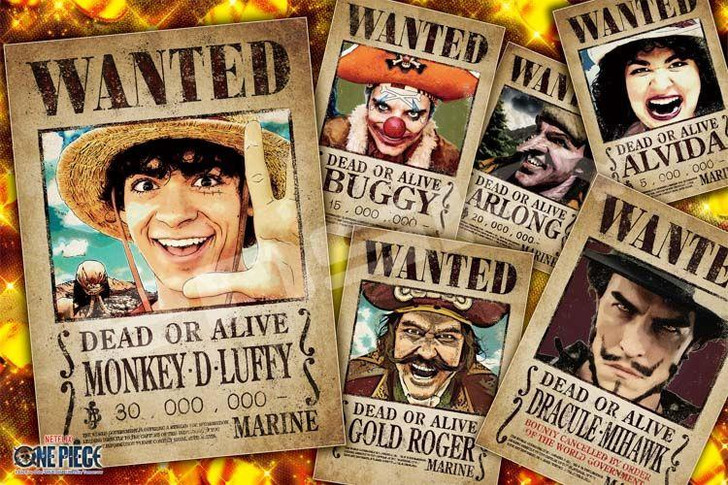 ONE PIECE WANTED ジグソーパズル フレーム付き Jigsaw Puzzle Netflix Live-Action 'ONE PIECE' WANTED POSTER (1000
