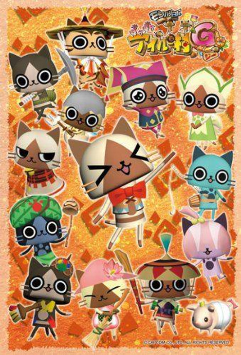 Ensky 150-283 Jigsaw Puzzle Monster Hunter Diary Airu and Friends (150 Pieces)