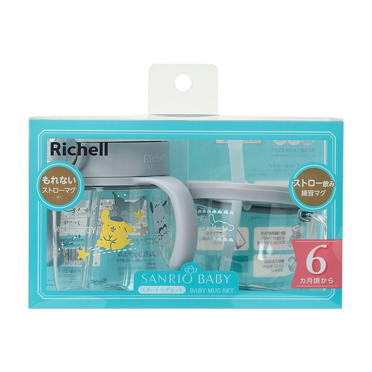Sanrio Other Baby Richell Start Mug Set Star Characters Baby Children Birth Celebration Gift 298581