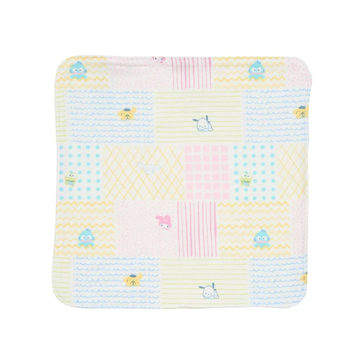 Sanrio Other Baby Skin-Friendly Organic Handkerchief Patchwork Characters is made of cotton. Perfect as a gift for newborns or children.