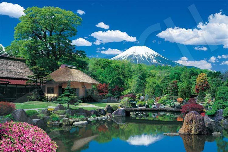 Epoch 09-051s Jigsaw Puzzle Mt. Fuji and Oshino Village - Yamanashi (1000 Pieces)