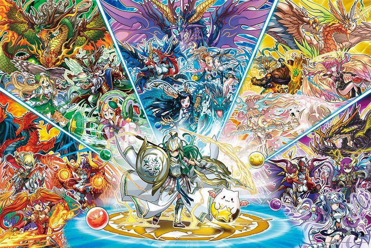  Yanoman 10-1260 Jigsaw Puzzle Gods of the Sky and Dragons (Puzzle & Dragons) (1000 Pieces) 