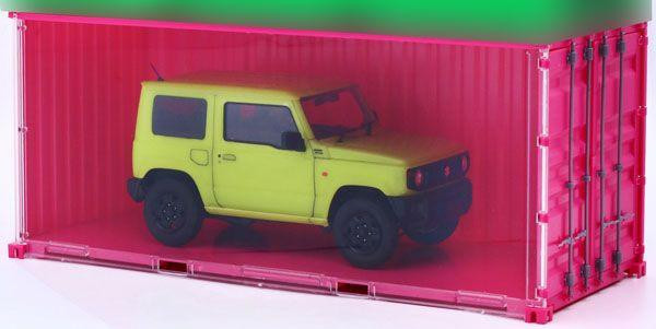  Fujimi 1/24 Car NEXT Series No.1002 20ft Container (Pink) Plastic Model 