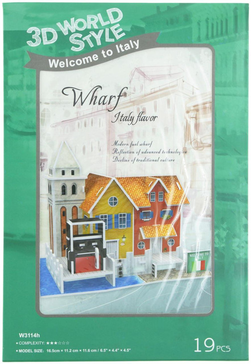 Other Heart Art Collection Jigsaw Puzzle 3D Puzzle 3D Craft Model Italy Wharf (19 Pieces) 