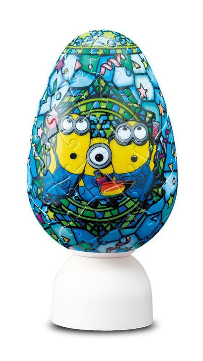  Yanoman 2202-31 Jigsaw Puzzle 3D Lantern Egg Minions Party (80 Pieces) 