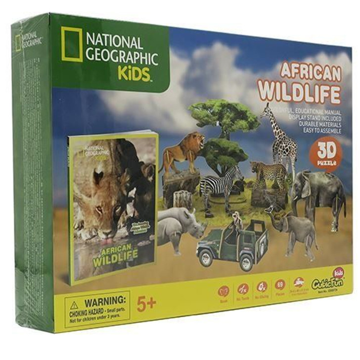 Heart Art Collection Jigsaw Puzzle 3D Puzzle 3D Craft Model National Geographic Undersea Adventure (63 Pieces)