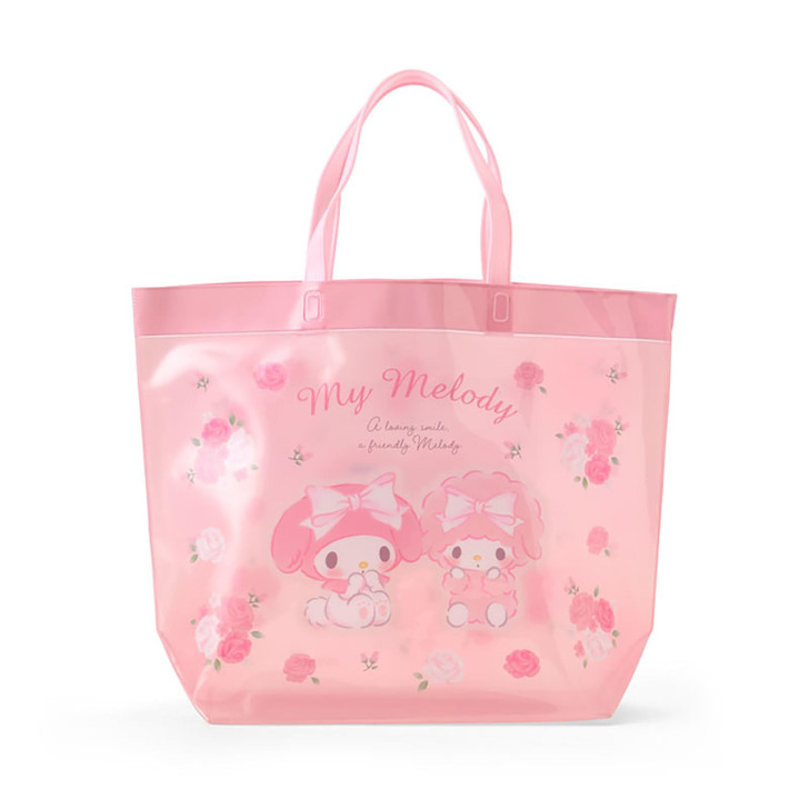 Sanrio My Melody Pool Bag PVC Vinyl Bag with Name Space