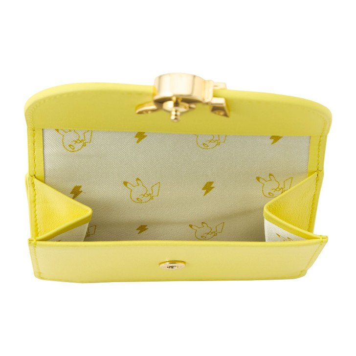 Pokemon Center Original Genuine Leather Tri-Fold Wallet Pikachu  Wallet & Card Case