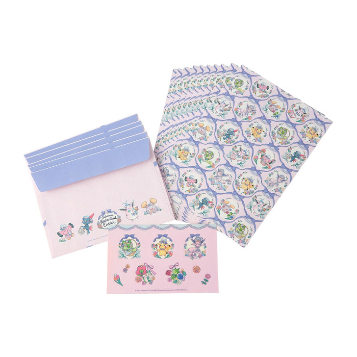Pokemon Center Original Letter Set Pokemon Botanical Easter Letter Set Postcard