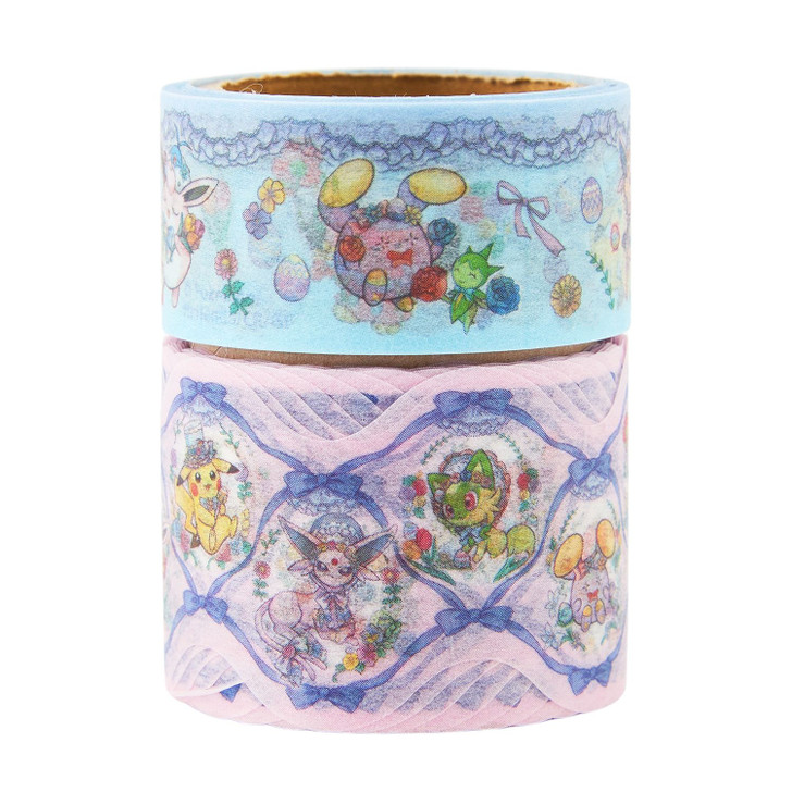 Pokemon Center Original Masking Tape 2-Piece Set  Pokemon Botanical Easter  Stickers & Stamps