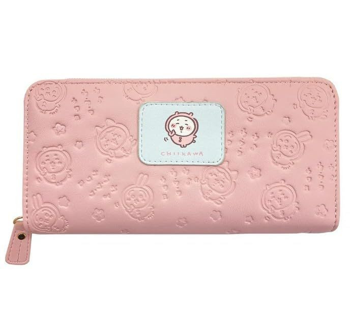 Chiikawa Round Long Wallet Pink Chiikawa