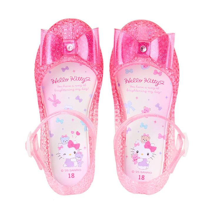 Sanrio Hello Kitty Kids Clear Sandals 16cm Shoes For Children PVC Summer Outing
