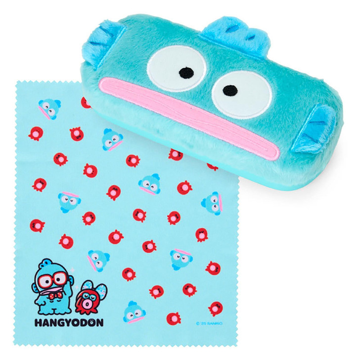 Sanrio Hangyodon Glasses Case (Hangyodon and Sayuri’s Exciting Life) PU Leather, Polyester Hard Type 319465